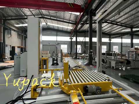 Customization service:Robot palletizer +online pallet wrapper🔥🔥🔥#palletwrapper #robotpalletizer