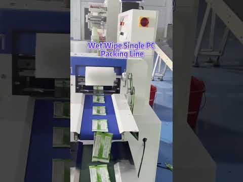 Single Pack Wet Tissue Slitting Packaging Machine Automatic Wipes Production Line | SAYOK