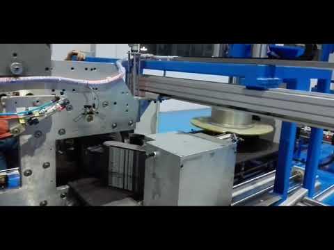 Cable winding and Stretch Wrap Machine, cable wire rewinding and packing machine