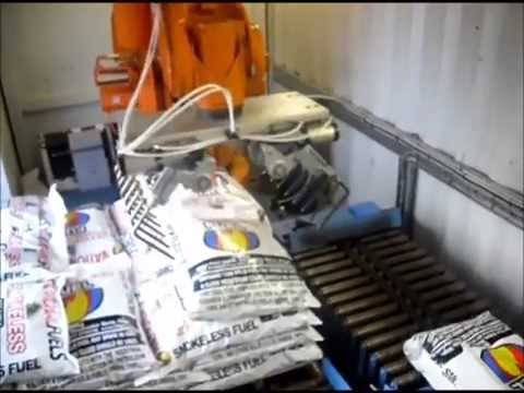 Mobile Bagging System with Robot Palletising | RMGroup UK - packaging machinery manufacturers uk