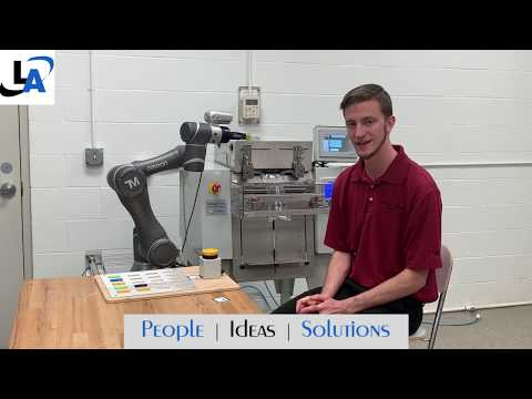 Omron TM Collaborative Robot Integrated with Industrial Bagging Machine