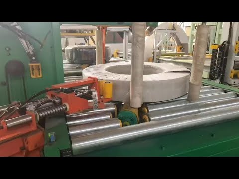 automatic coil wrapping machine with tape wrapping