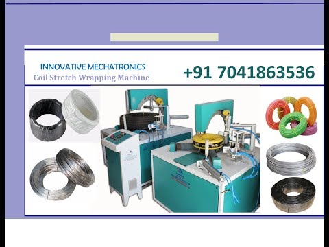 horizontal coil wrapping machine,wire &amp; cable coil stretch wrapping , binding wire coil wrapping,