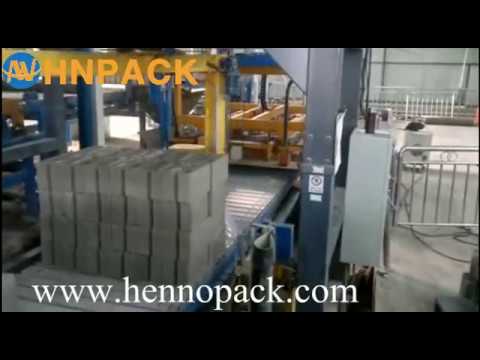 Hennopack rotary arm pallet stretch wrapper for concrete blocks brick stretch film wrapping