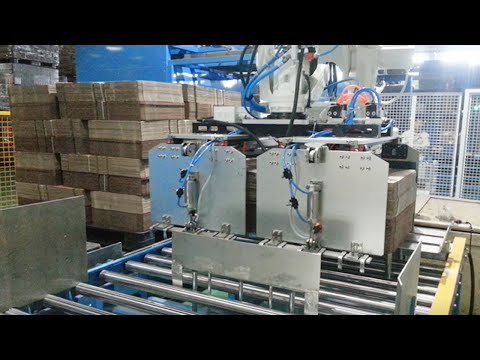 unfolded cartons packaging line automatic boxes wrapping palletizing equipment