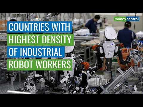 Here Are 10 Countries With Highest Density Of Industrial Robot Workers