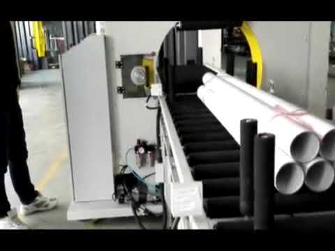 horizontal orbital wrapping machine and stretch wrapper