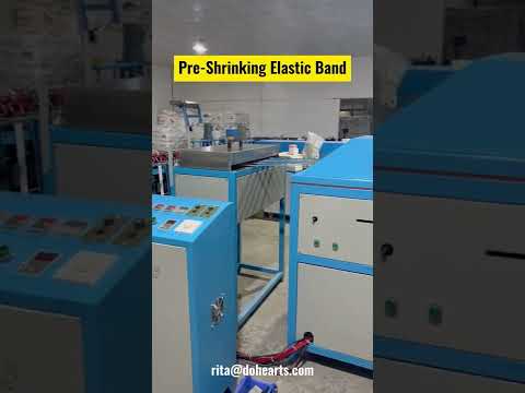 elastic tape pre shrinking machine with high capacity