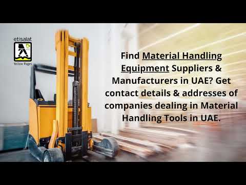 Material Handling Equipment Suppliers &amp; Manufacturers in UAE