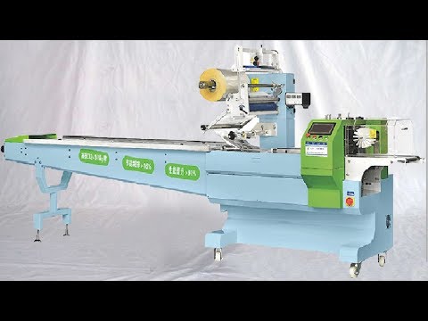 aluminum tubes horizontal flow wrapping machine film wrapper automatic máquina de embalaje flujo