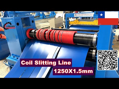 Steel coil slitting line， línea de corte longitudinal 1250X1mm