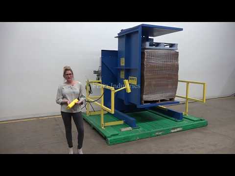 Cherry&#039;s Industrial Free Standing Single Clamp 180° Pallet Inverter Demonstration