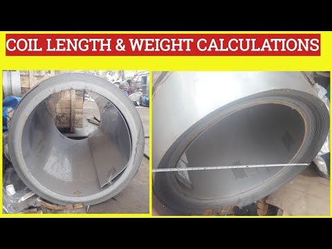 Coil length calculations | Coil weight calculations |