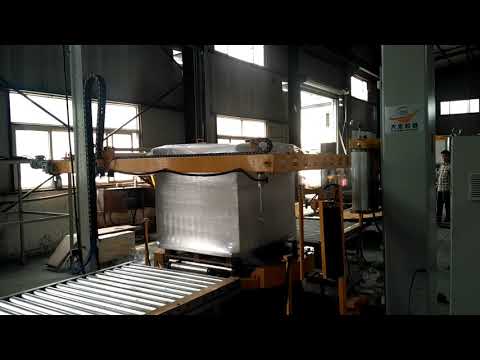 Fully Automatic Stretch Film Pallet Wrapper Pallet Wrapping Machine / Pallet Packaging System