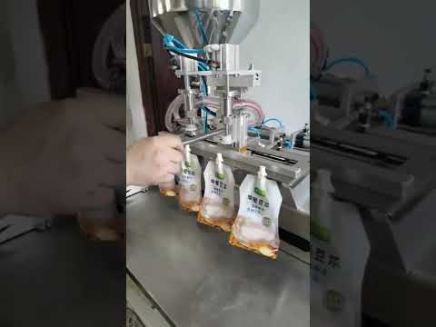 spout pouch bag paste filling machine