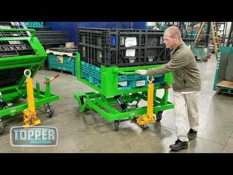 Video Reel Topper Industrial Material Handling Cart and Equipment