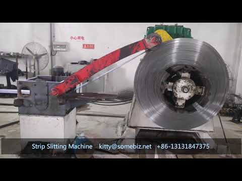 metal coil strip slitting machine