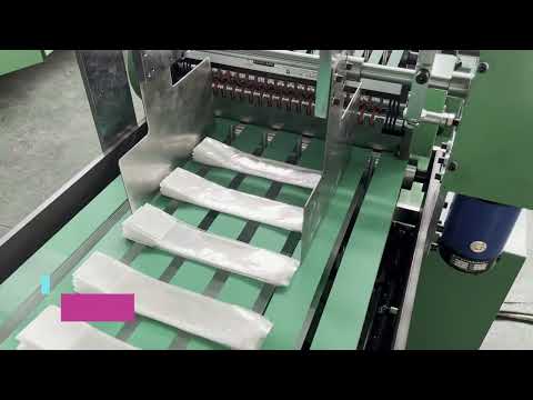 DRQ-350 Automatic High Speed Pen Bag Making Machine with auto bag stacking conveyor