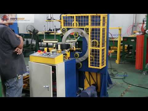 Cable coil wrapping machine by film