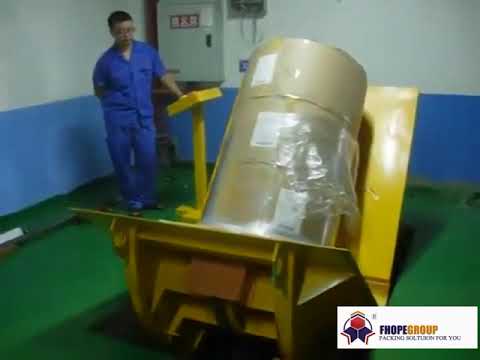 Roll upender for paper jumbo roll,fabric roll upender, fabric roll turnover