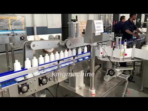 Automatic shampoo filling and labeling production line