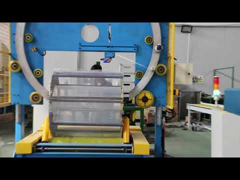 big wire coil wrapping machine testing video | FHOPE