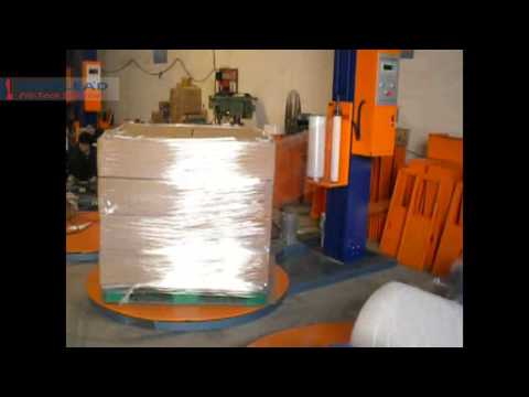 how to wrap goods on pallet automatically,pallet stretch wrapping machine is your best choice