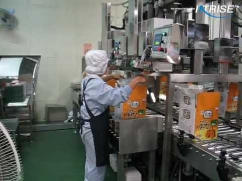 Automatic Vacuum sealer line for sauce vacuum packing.