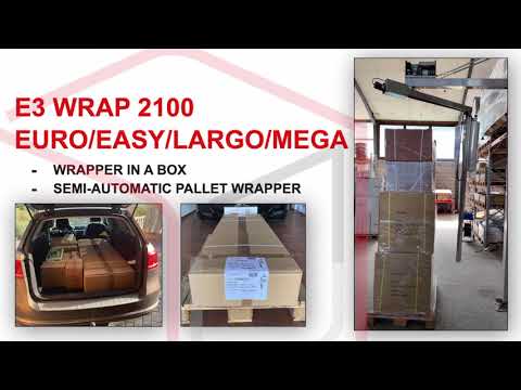 E3 WRAP 2100 SEMI-AUTOMATIC PALLET WRAPPER