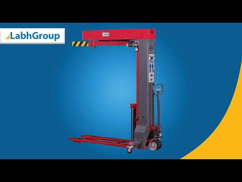 Pallet wrapping machine | Mobile pallet stretch film wrapping machine with forklift | Labh Group