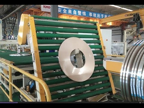 automatic slitted copper coil and copper belt packing line