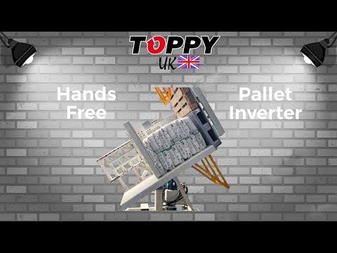 Pallet inverter &quot;Hands Free&quot; (TOPPY PATENT)