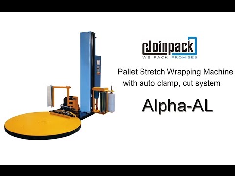 Pallet Stretch Wrapping Machine – Alpha-AL with auto clamp, cut system