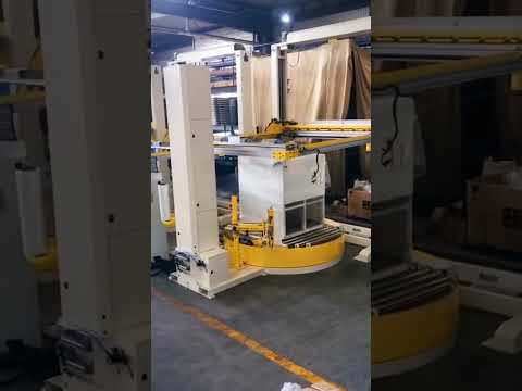 Pallet cargo stretch film wrapping sealing packing machine