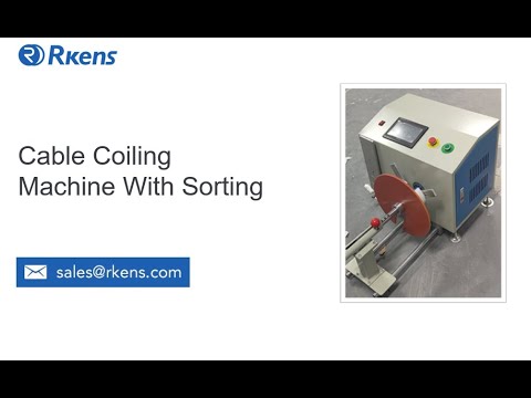 Automatic cable sorting winding machine for coiling cables