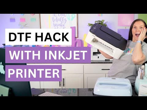 🤯 Direct to film (DTF) Hack With the Inkjet Printer - NEW