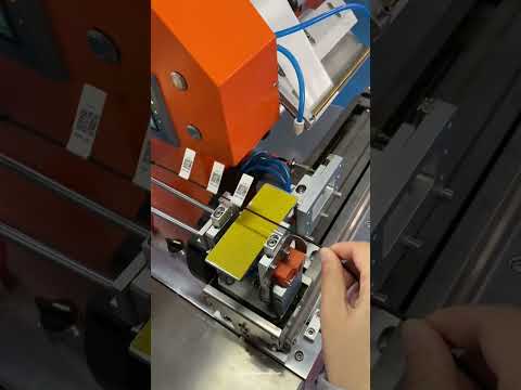 Semi automatic cable adhesive sticker label fold labeling machine