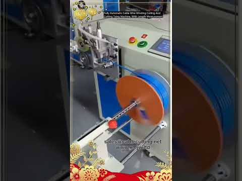 Fully Automatic Cable Wire Winding Coiling And Cutting Tying Machine, With Length Measurement