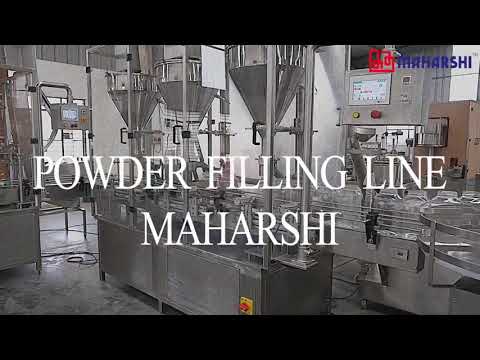 Fully automatic Powder filling line for jars - By Maharshi