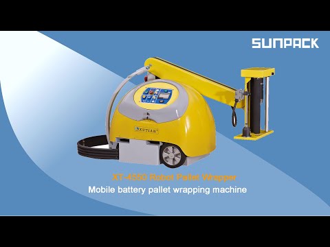 Sunpack XT-4550 Battery mobile pallet wrapper, pallet wrapping machine