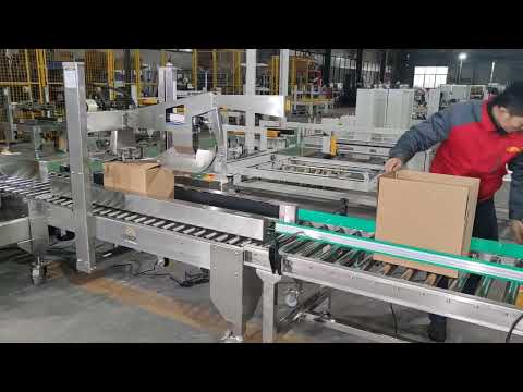 Stainless Steel packing line Carton Case Erector Machine,case sealer