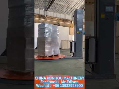 Automatic skid/pallet stretch film wrap pallet wrapper pallet wrapping machine with scale