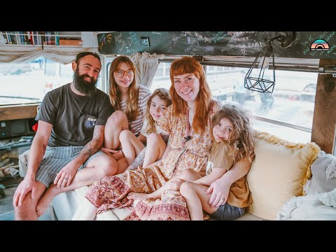 DIY Boho School Bus for Adorable Family of 5