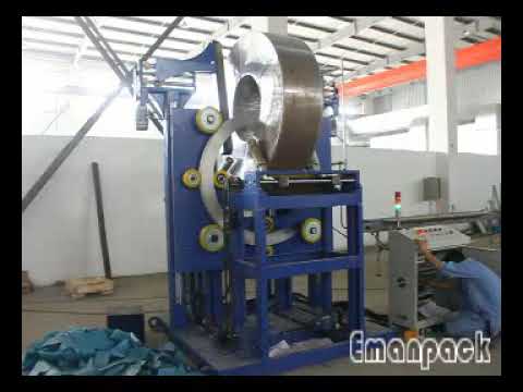 Large steel coil wrapping machine with adjustable main board