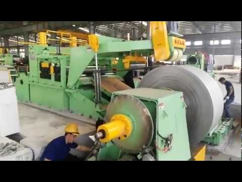 HRCR cold hot rolled steel heavy metal coil cutter cutting slitter slitting machine line 2~7X1700