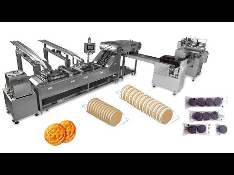 Automatic Biscuit Production Line On edge Packing line Biscuit Feeding System Pillow Pack Machines