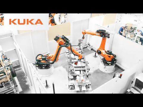 45 KUKA robots welding ladder frames for automotive sector