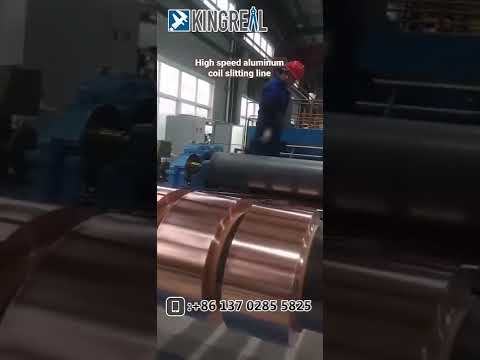 High speed aluminum strip coil slitting machine, stainless steel coil cutting machine line