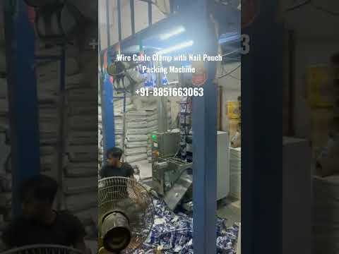 Wire Cable Clamp with Nail Pouch Packing Machine II Wire Circle Gitti II, Wall Gitti Packing Machine