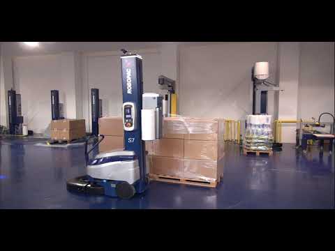 Robot S7 portable semi-automatic stretch wrapper by Robopac USA